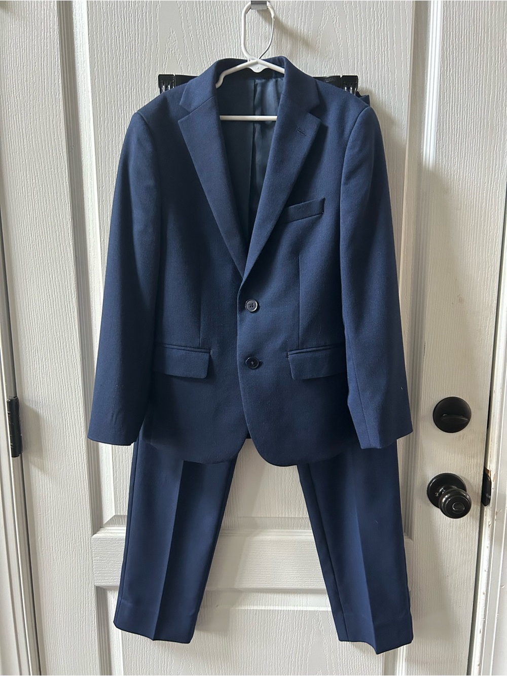 Navy Two-Piece Boys Suit Jacket & Pants